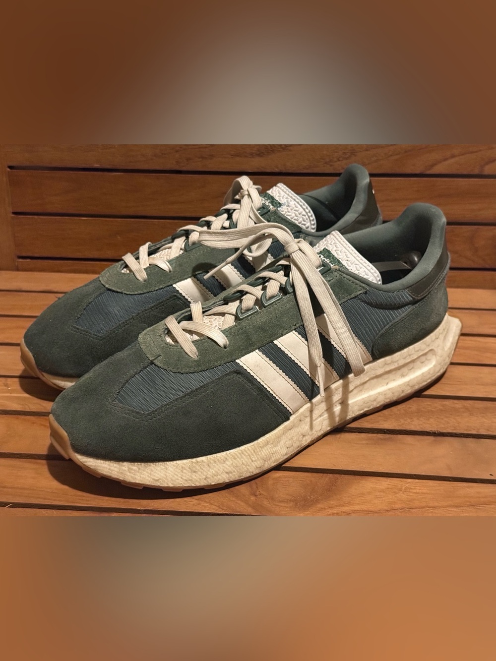 adidas Originals Retropy E5 'Green Oxide' Suede Sneakers Men's 14